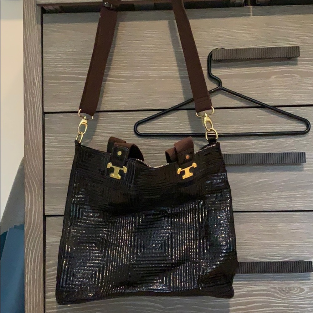 vintage tory burch purse - strap drop 20”, bag 13” x 13”